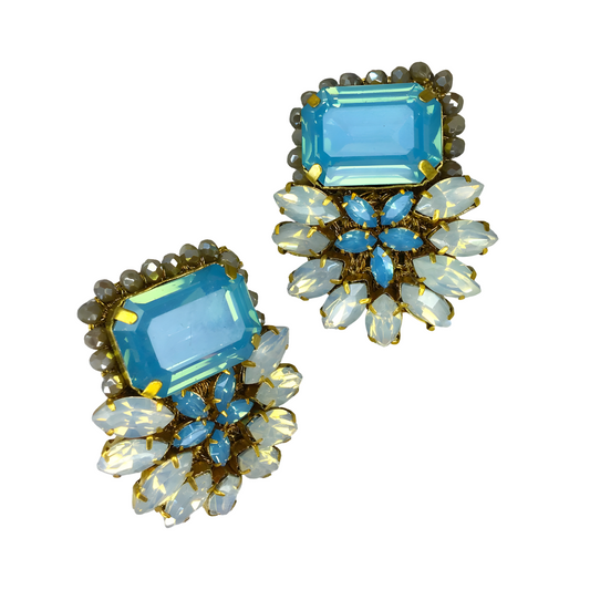 Claire Button Earrings