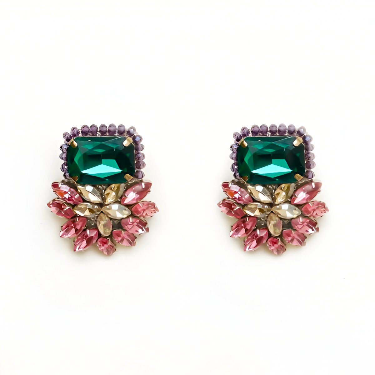 Claire Button Earrings