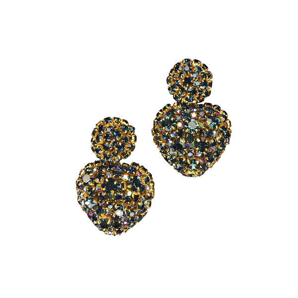 Lucy Heart Shaped Statement Earrings