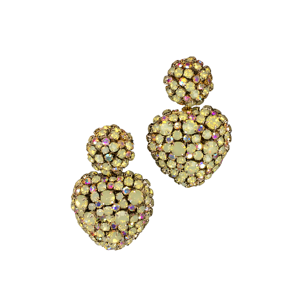 Lucy Heart Shaped Statement Earrings