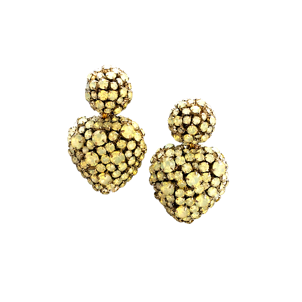 Lucy Heart Shaped Statement Earrings