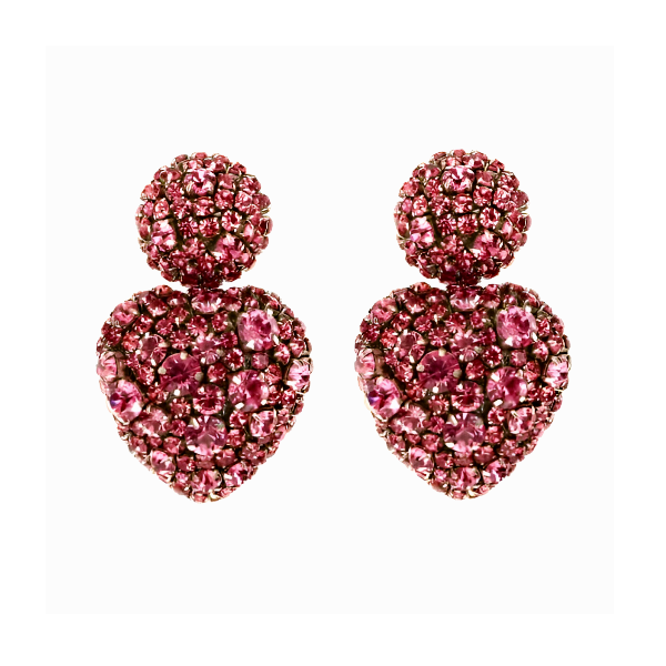 Lucy Heart Shaped Statement Earrings