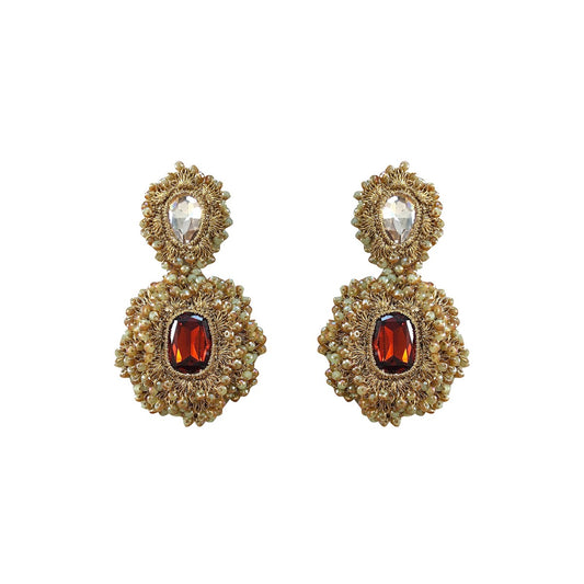 Sabrina Crochet Baroque Beaded Earrings
