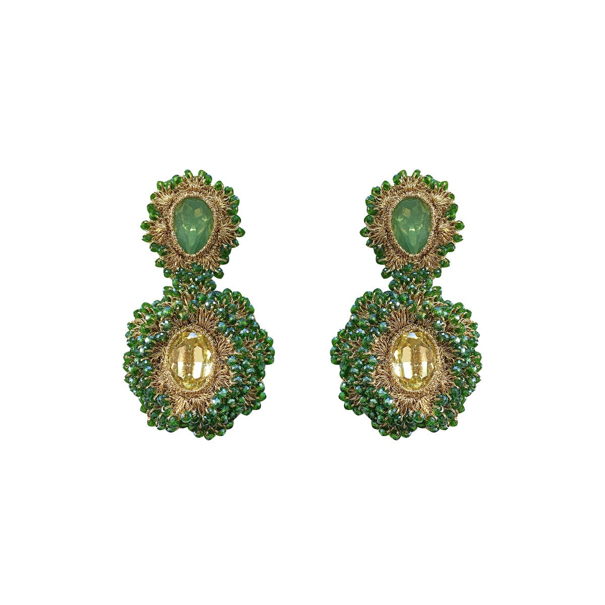 Sabrina Crochet Baroque Beaded Earrings