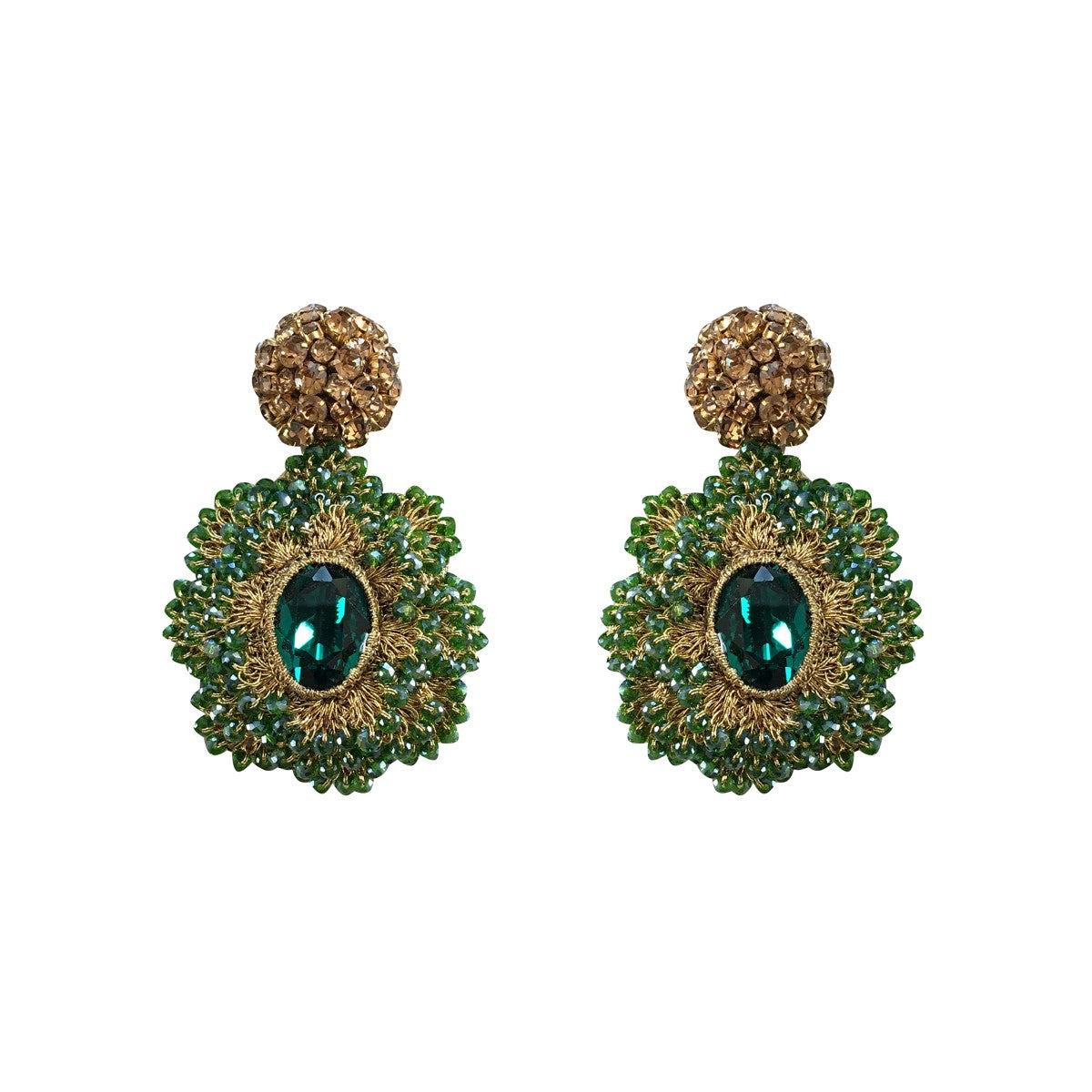 Lucia Baroque Discobal Crocehet Earrings