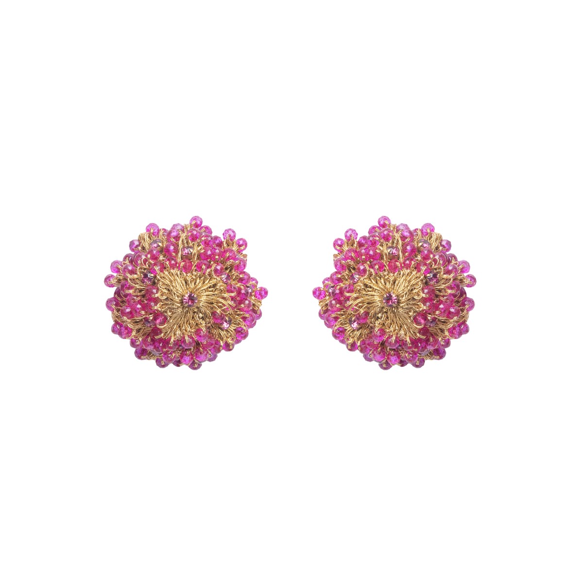 Mindi Pretty Button Earrings