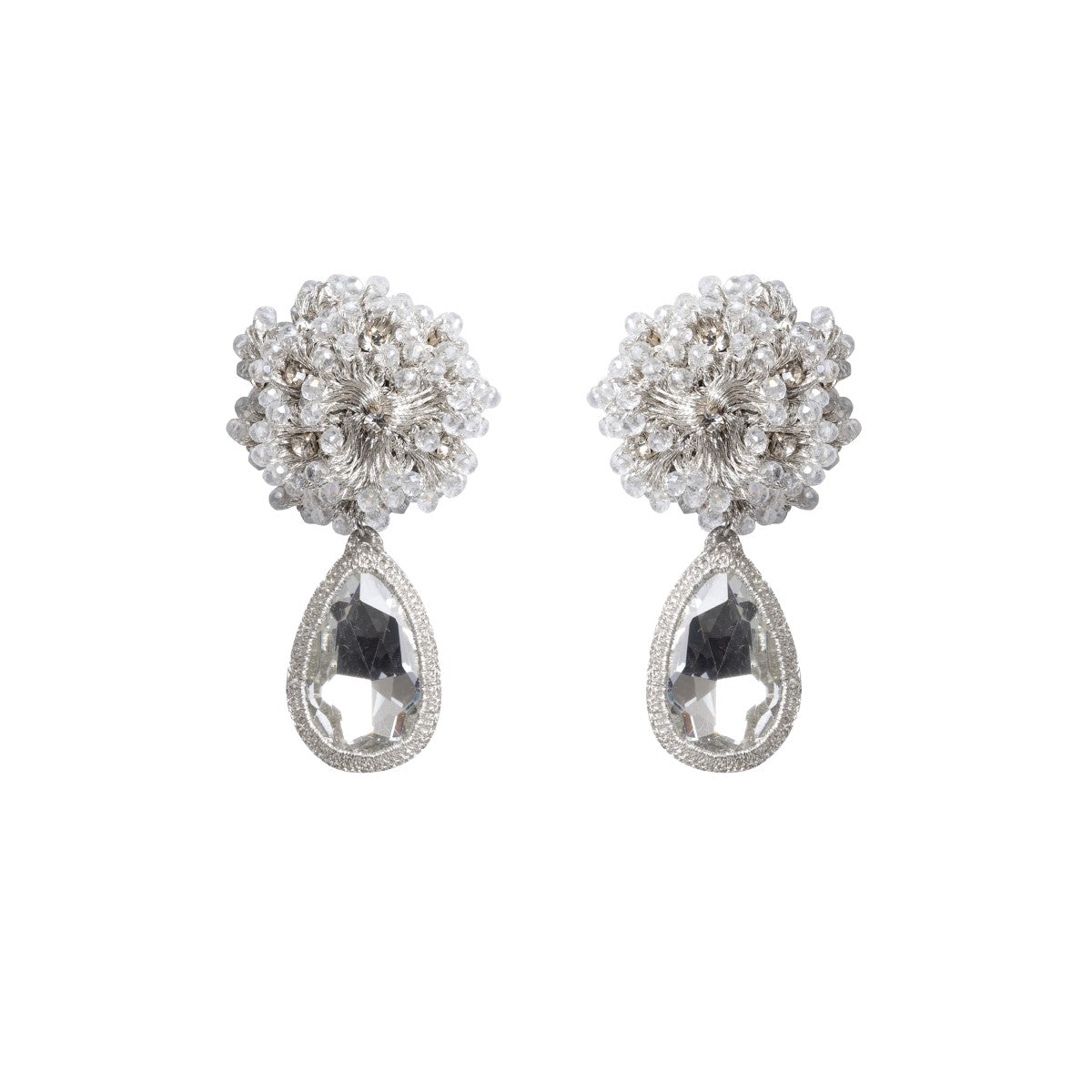 Lola Crystal Crochet Earrings