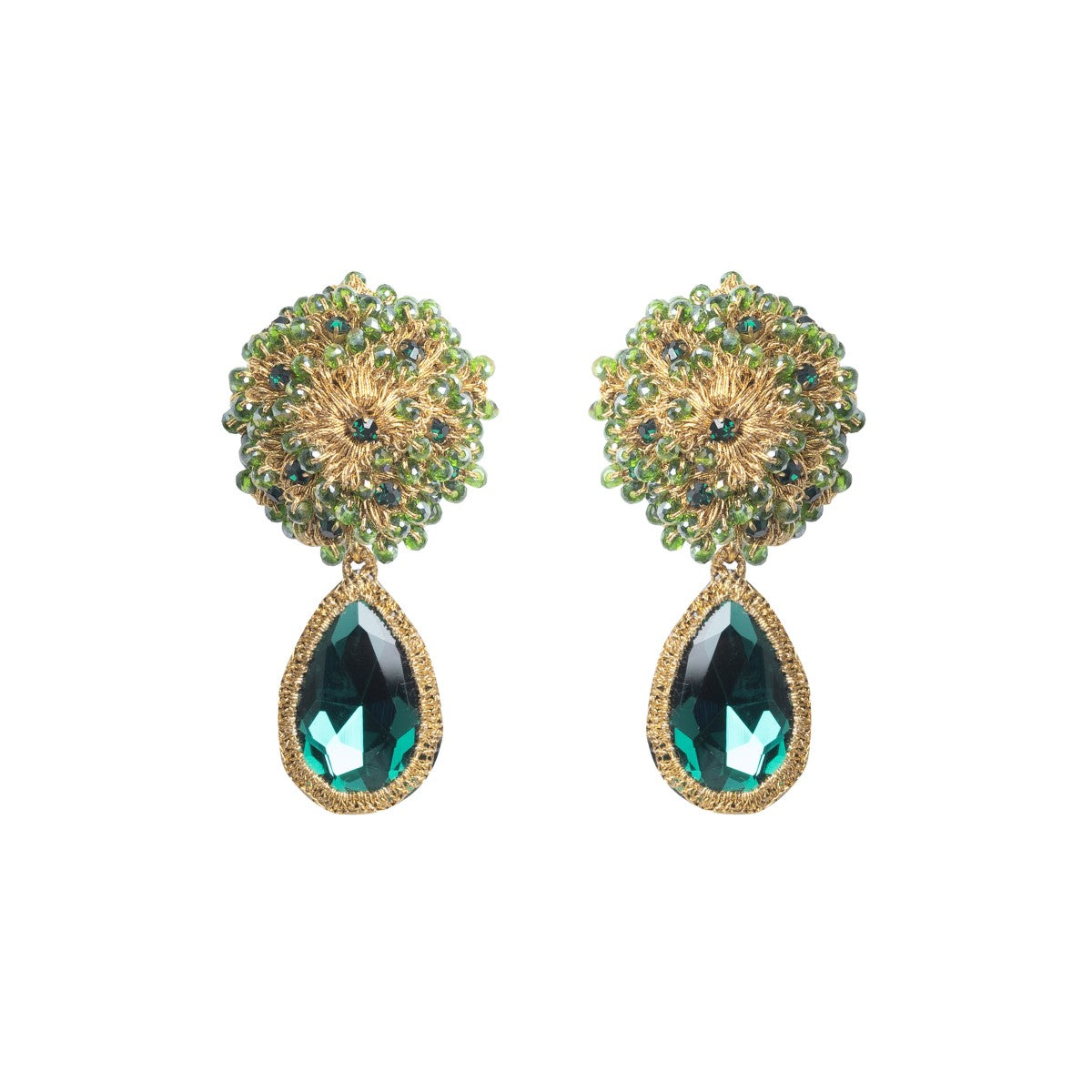 Lola Crystal Crochet Earrings
