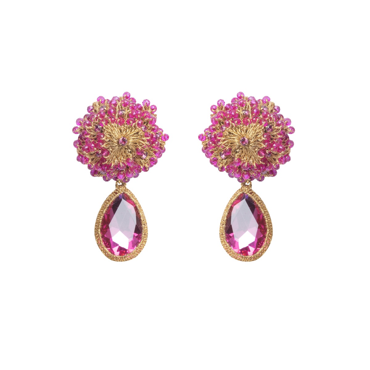 Lola Crystal Crochet Earrings