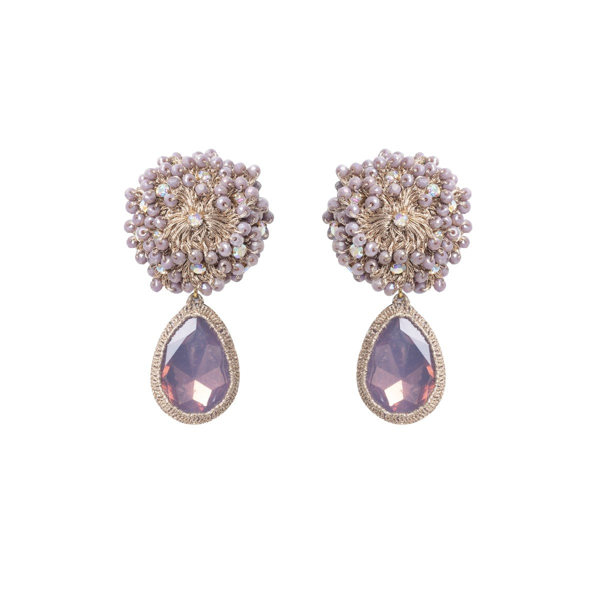 Lola Crystal Crochet Earrings