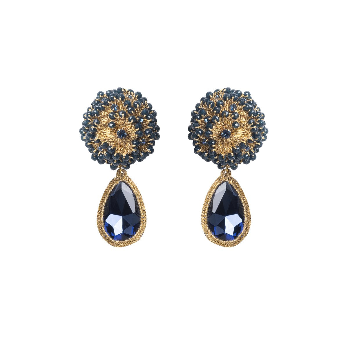Lola Crystal Crochet Earrings