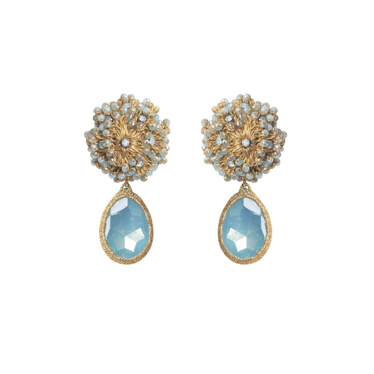 Lola Crystal Crochet Earrings