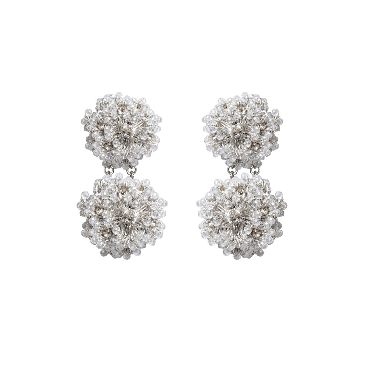 Alice Crystal Crochet Statement Earrings