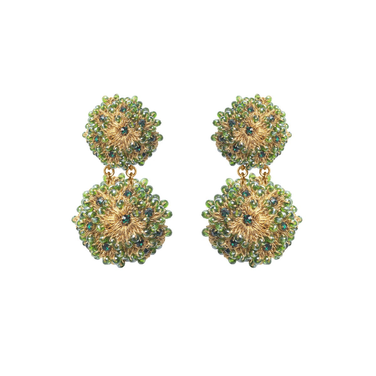 Alice Crystal Crochet Statement Earrings