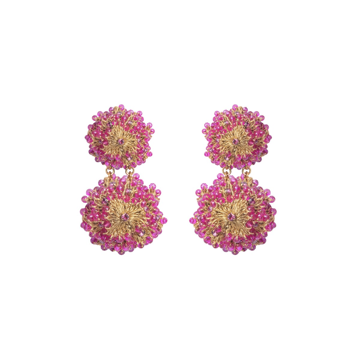 Alice Crystal Crochet Statement Earrings