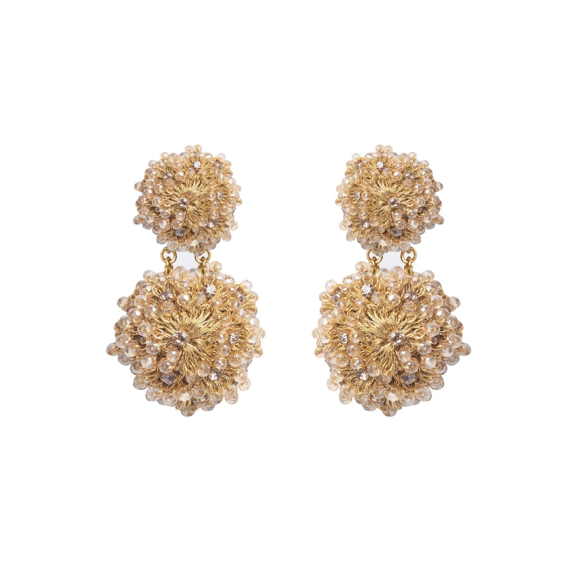 Alice Crystal Crochet Statement Earrings
