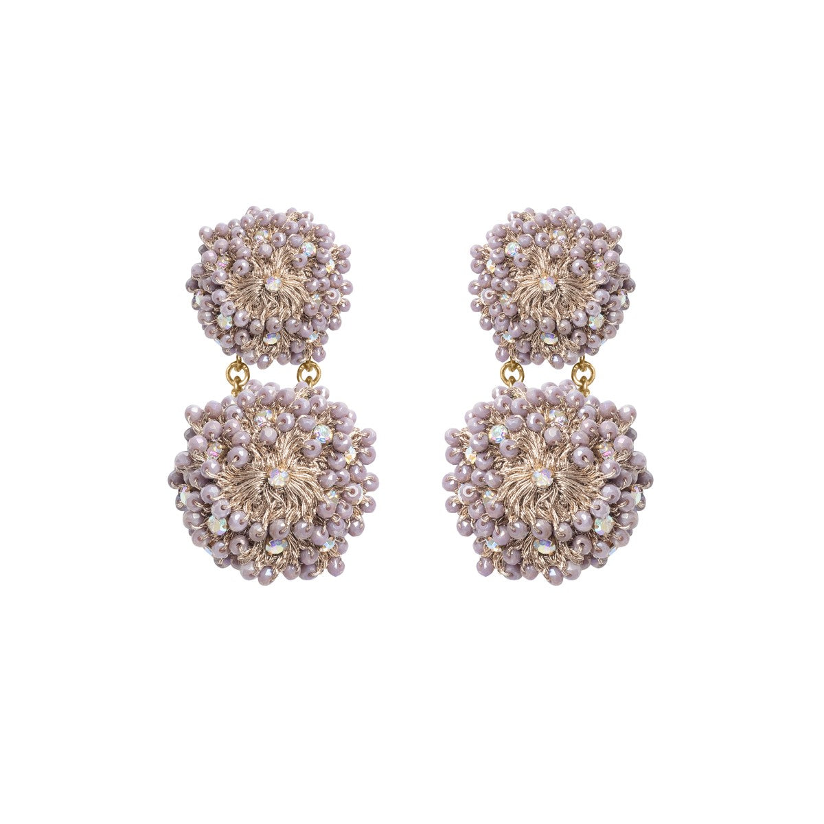 Alice Crystal Crochet Statement Earrings