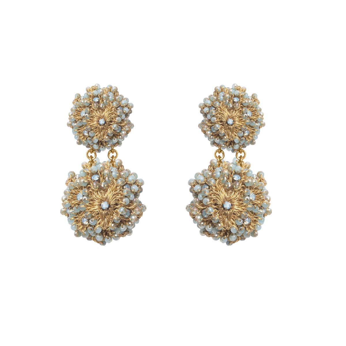 Alice Crystal Crochet Statement Earrings