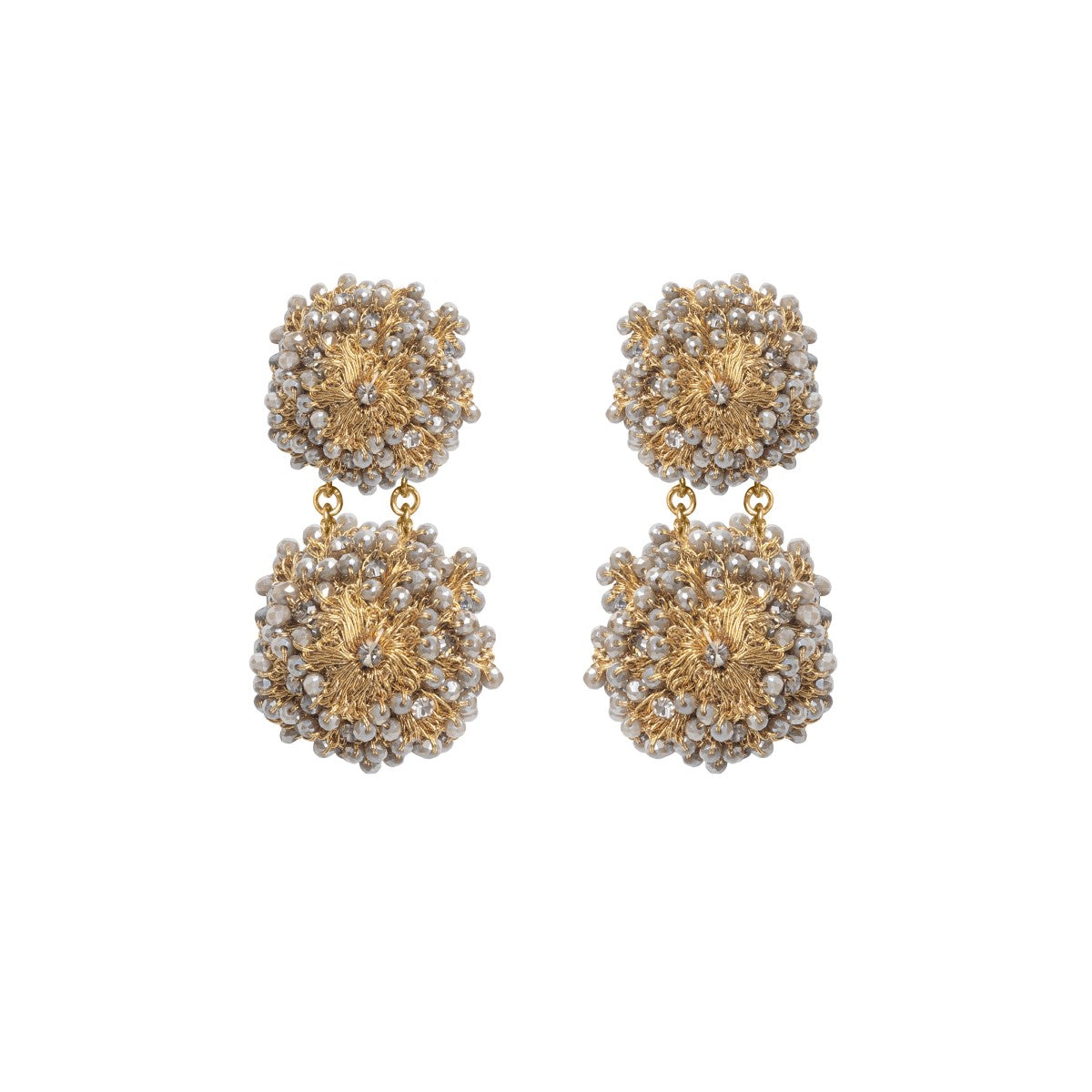 Alice Crystal Crochet Statement Earrings