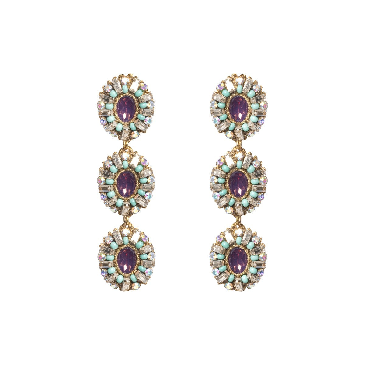 Claudia Earrings - Lavender