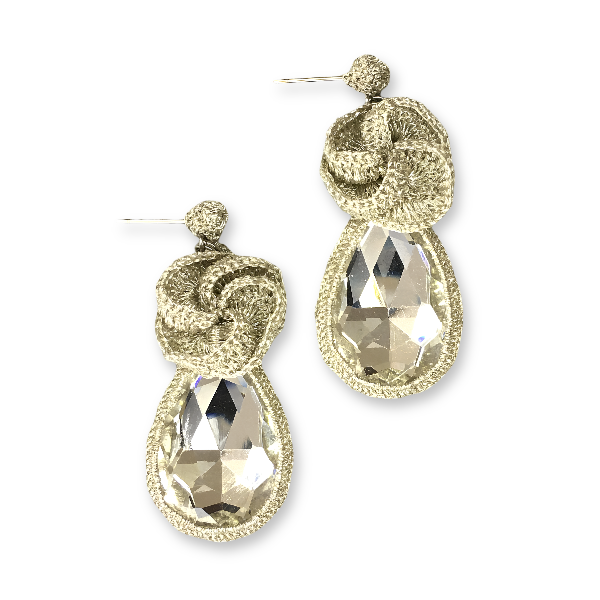 Frangipani Droplet Earrings