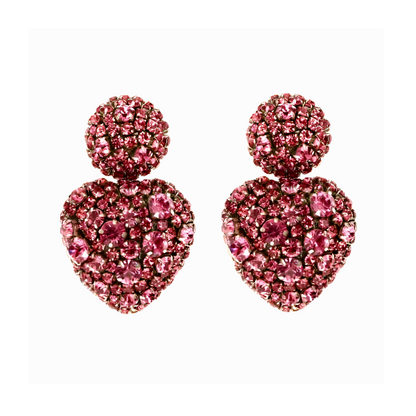 Lucy Heart Shaped Statement Earrings