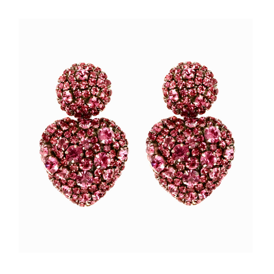 Lucy Heart Shaped Statement Earrings