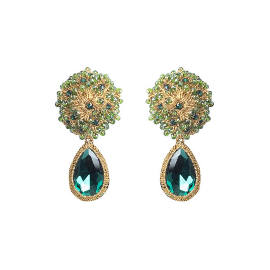 Lola Earrings - Emerald