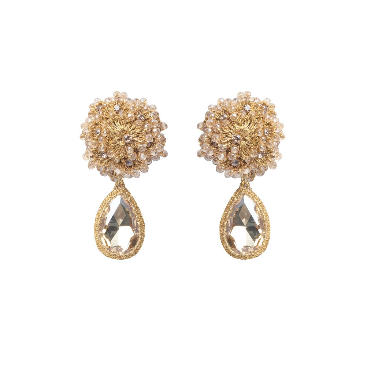 Lola Crystal Crochet Earrings