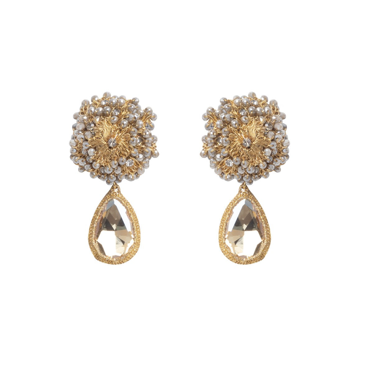 Lola Crystal Crochet Earrings