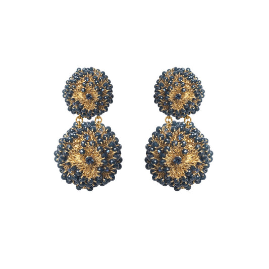 Alice Crystal Crochet Statement Earrings