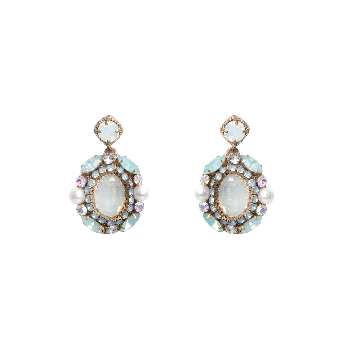 Isolde Embellished Crochet Drop Earrings