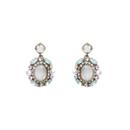 Isolde Embellished Crochet Drop Earrings