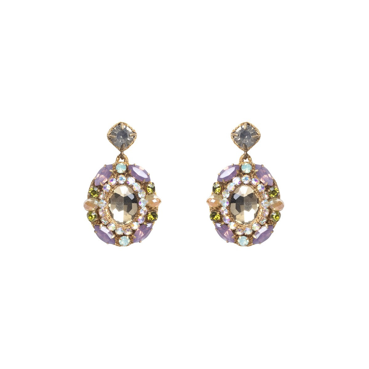 Isolde Embellished Crochet Drop Earrings