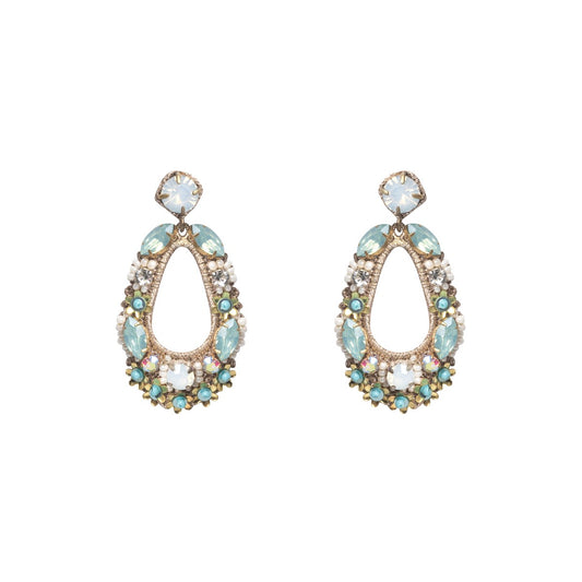 Natasha Crocheted Teardrop Shape Earrings