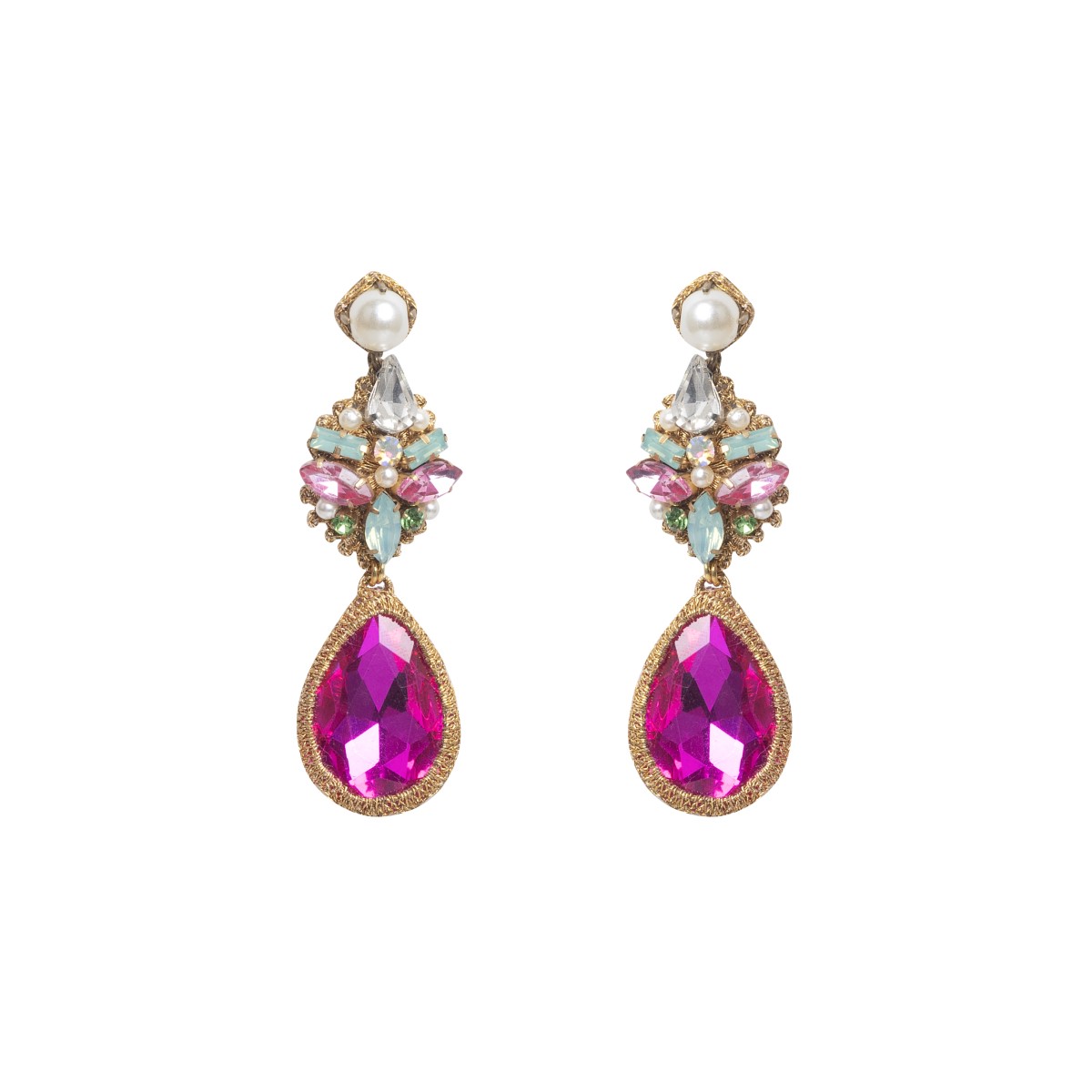 Cynthia Earrings - Fuchsia