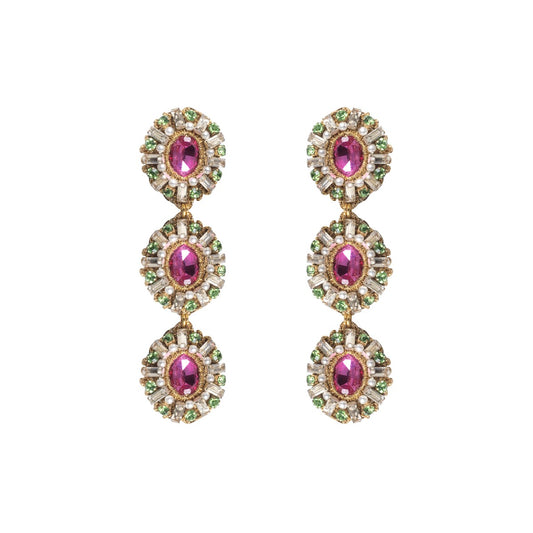 Claudia Earrings - Fuchsia