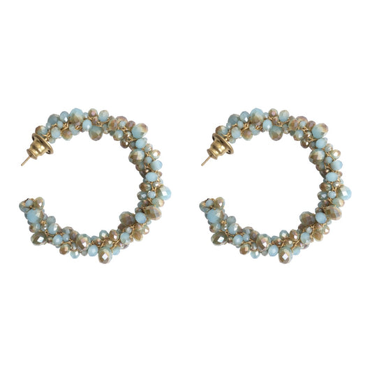 Lana Ray Earrings-Aqua