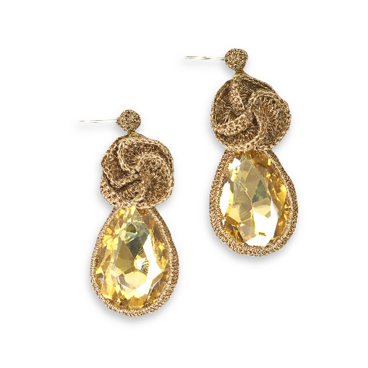 Frangipani Droplet Earrings