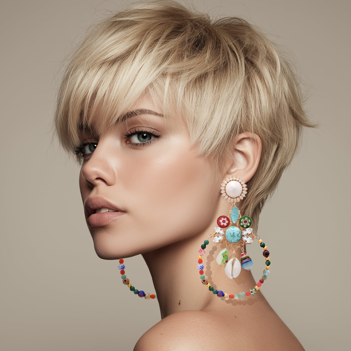 Astral Earrings Multicolour Euro